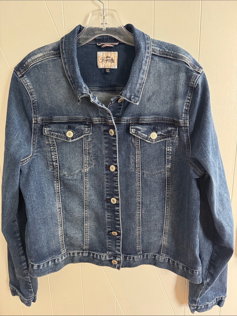 Royalty for Me Denim blue Jean Jacket - Ladies XL